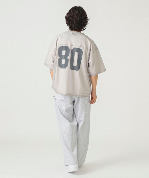 PEOPLESTYLE ナンバープリント メッシュＴシャツ スポーツ 男女 slash 69 number Print T-shirt ユニセックス 男女兼用