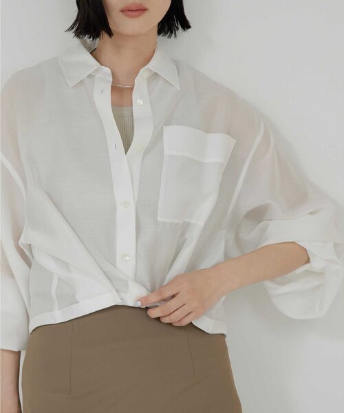 GALLARDAGALANTE（ガリャルダガランテ）の「2WAYクロップドシャツ