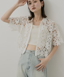 SENSE OF PLACE by URBAN RESEARCH | レースクロップドシャツ(半袖)(シャツ/ブラウス)