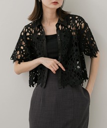SENSE OF PLACE by URBAN RESEARCH | レースクロップドシャツ(半袖)(シャツ/ブラウス)