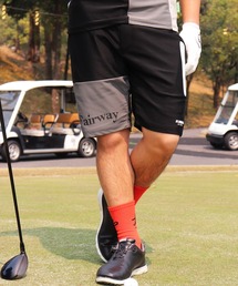 (RM)【LUXE/R GOLF】COOL & DRY ストレッチ スムース バイカラー ショートパンツ