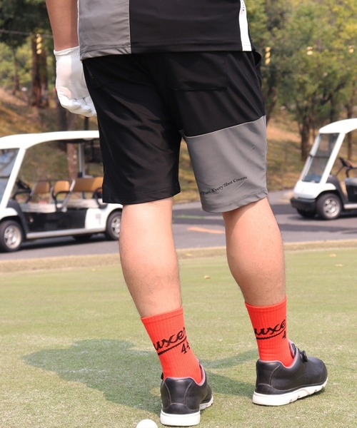 RM)【LUXE/R GOLF】COOL & DRY ストレッチ スムース バイカラー