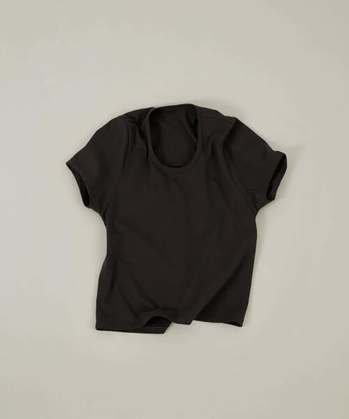 LAATO(ラート)の「crew neck tee(Tシャツ/カットソー・レディース・ブラック/ブラウン/ライトグレー・FREE)」の3枚目の写真