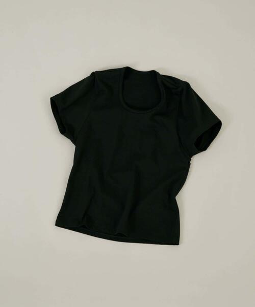 LAATO(ラート)の「crew neck tee(Tシャツ/カットソー・レディース・ブラック/ブラウン/ライトグレー・FREE)」の2枚目の写真