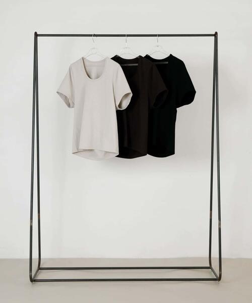 LAATO(ラート)の「crew neck tee(Tシャツ/カットソー・レディース・ブラック/ブラウン/ライトグレー・FREE)」の8枚目の写真