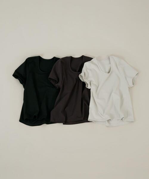 LAATO(ラート)の「crew neck tee(Tシャツ/カットソー・レディース・ブラック/ブラウン/ライトグレー・FREE)」の19枚目の写真