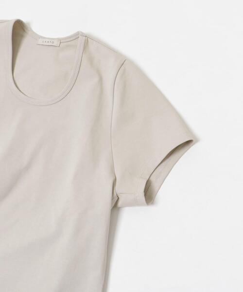 LAATO(ラート)の「crew neck tee(Tシャツ/カットソー・レディース・ブラック/ブラウン/ライトグレー・FREE)」の17枚目の写真
