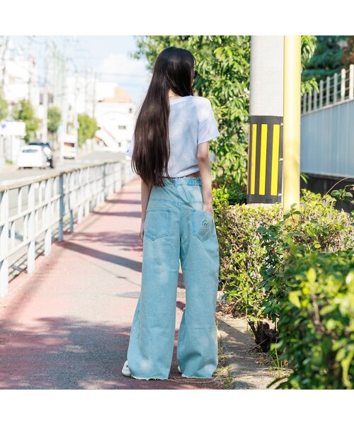 algy（アルジー）の「シアー半袖T&タンクセット（Tシャツ/カットソー・キッズ・オフホワイト/ブラック/サックスブルー・SMALL/MEDIUM/X-SMALL/XX-SMALL）」の21枚目の写真