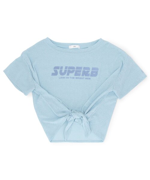 algy（アルジー）の「シアー半袖T&タンクセット（Tシャツ/カットソー・キッズ・オフホワイト/ブラック/サックスブルー・SMALL/MEDIUM/X-SMALL/XX-SMALL）」の9枚目の写真