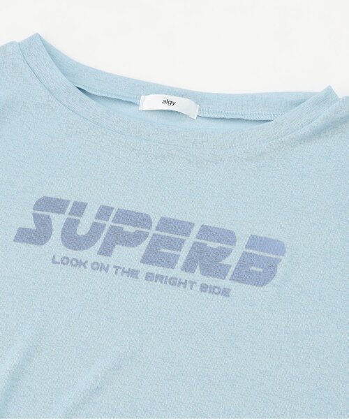 algy（アルジー）の「シアー半袖T&タンクセット（Tシャツ/カットソー・キッズ・オフホワイト/ブラック/サックスブルー・SMALL/MEDIUM/X-SMALL/XX-SMALL）」の4枚目の写真