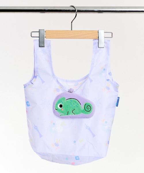 Disney（ディズニー）の「【 Disney / ディズニー 】 ぬいぐるみ おてつだいエコバッグ　SKE（エコバッグ/サブバッグ・レディース・イエロー/グリーン/ブルー/パープル・FREE）」の4枚目の写真