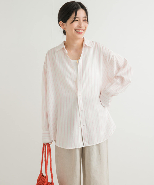 URBAN RESEARCH DOORS(アーバンリサーチドアーズ)の「カラーストライプルーズシャツ(シャツ/ブラウス・レディース・ホワイト系その他/グレー系その他・MEDIUM)」の10枚目の写真