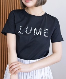 CLEAR BASIC | パールロゴTシャツ[着回し力抜群 ガーリー]≪2025SS新作≫(Tシャツ/カットソー)