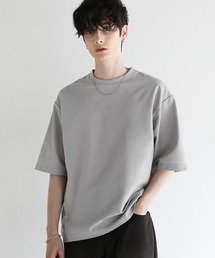 Buyer's Select/【接触冷感/速乾/UVカット/イージーケア】強燃カノコ衿リブ半袖Tシャツ