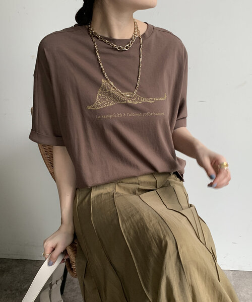 WEB限定】ジャガープリントTEE（Tシャツ/カットソー）｜DouDou
