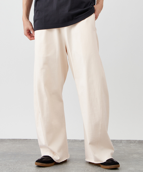 goa ギミックスウェットパンツ　ベージュ goa ギミックスウェットパンツ ベージュ Japan exclusive