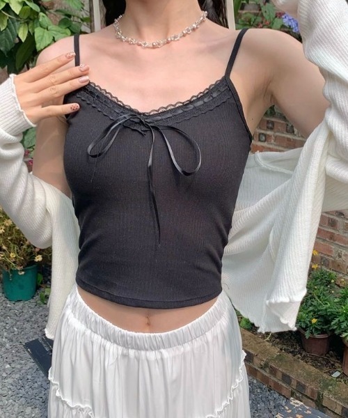 MARS♡カタログ掲載♡柄厳選♡Ring柄♡リング柄♡胸元リボン♡キャミ