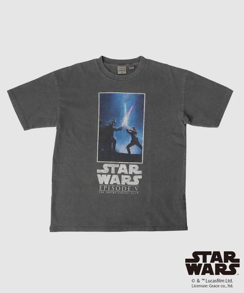 Goodwear(グッドウェア)の「STAR WARS 古着風 クラックプリント ピグメント Tシャツ ビッグシルエット(エピソード4 新たなる希望/ エピソード5 帝国の逆襲)(Tシャツ/カットソー・メンズ・ブラック系その他/ブラック系その他2・M/L/XL)」の18枚目の写真