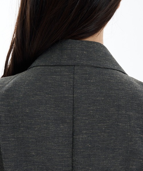 PUBLIC TOKYO(パブリックトウキョウ)の「残りわずか】リネンコンテーラーオールインワン(つなぎ/オールインワン・レディース・ブラック/ネイビー・1/2)」の14枚目の写真