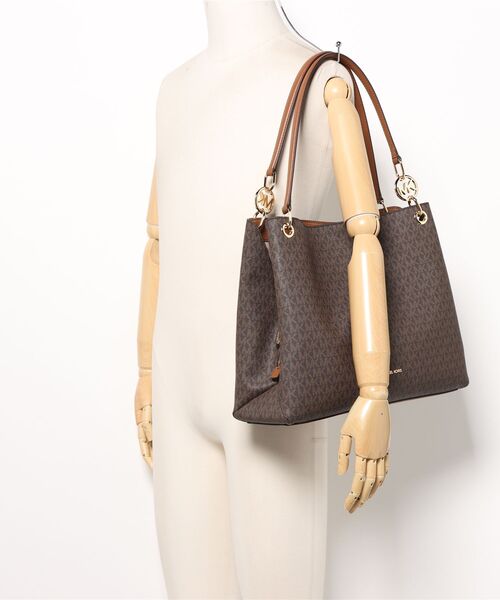 MICHAEL KORS ショルダーバッグ ラージ セール】MICHAEL KORS JET SET ZIP CHAIN BAG マイケルコース