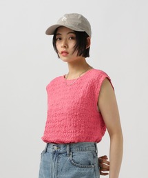 BAYFLOW | [ストレッチ入りで動きやすい]ポコポコノースリーブプルオーバー(Tシャツ/カットソー)