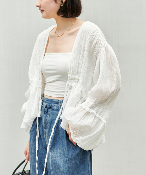 plage（プラージュ）の「《追加》R’IAM SWEET ブラウス 2（シャツ/ブラウス・レディース・ホワイト/ブラック・FREE）」の3枚目の写真