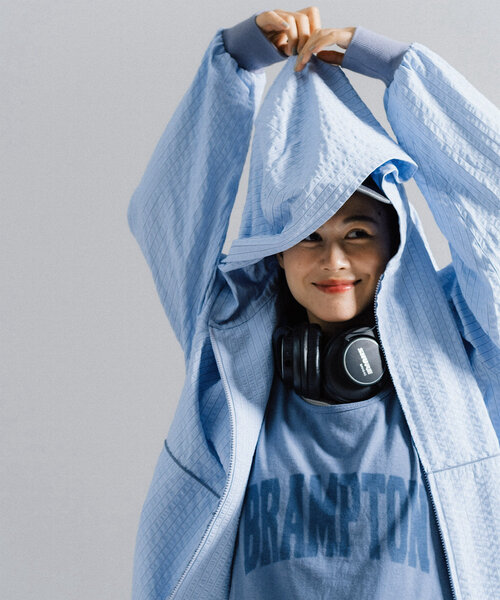 WHIMSIC（ウィムジック）の「【WHIMSIC/SETUP対応】ジップフーディーシャツ（パーカー・レディース・ブラウン/グレー/ブルー・FREE）」の3枚目の写真