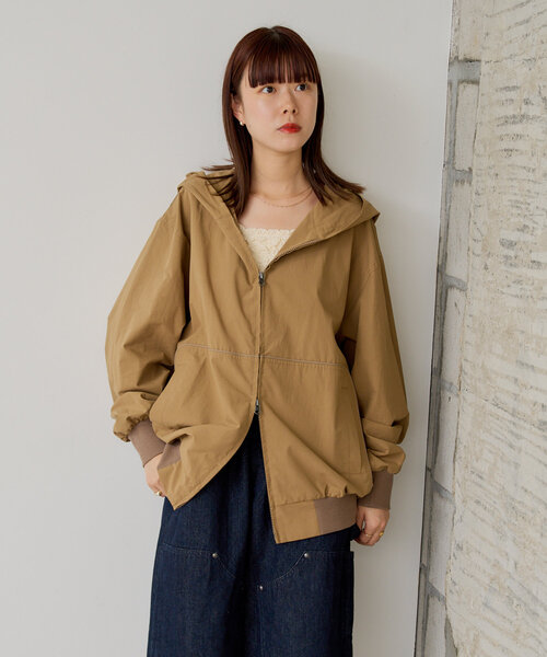 WHIMSIC（ウィムジック）の「【WHIMSIC/SETUP対応】ジップフーディーシャツ（パーカー・レディース・ブラウン/グレー/ブルー・FREE）」の10枚目の写真