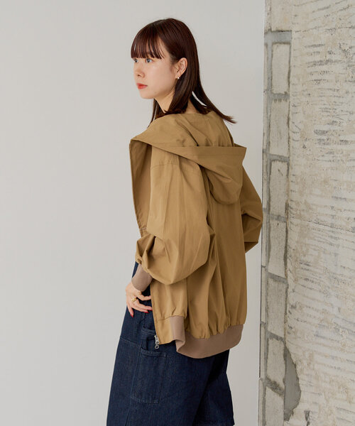 WHIMSIC（ウィムジック）の「【WHIMSIC/SETUP対応】ジップフーディーシャツ（パーカー・レディース・ブラウン/グレー/ブルー・FREE）」の13枚目の写真