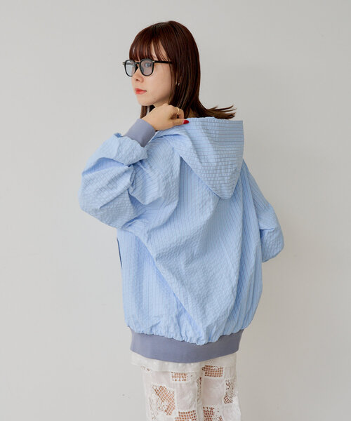 WHIMSIC（ウィムジック）の「【WHIMSIC/SETUP対応】ジップフーディーシャツ（パーカー・レディース・ブラウン/グレー/ブルー・FREE）」の20枚目の写真