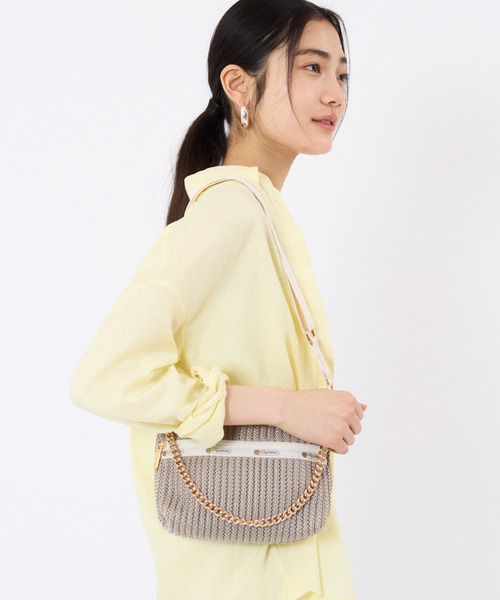 ショルダーバッグ・ポシェット CROCHET SHOULDER BAG CHAIN CROCHET CLUTCH ベージュクロシェ(ショルダーバッグ