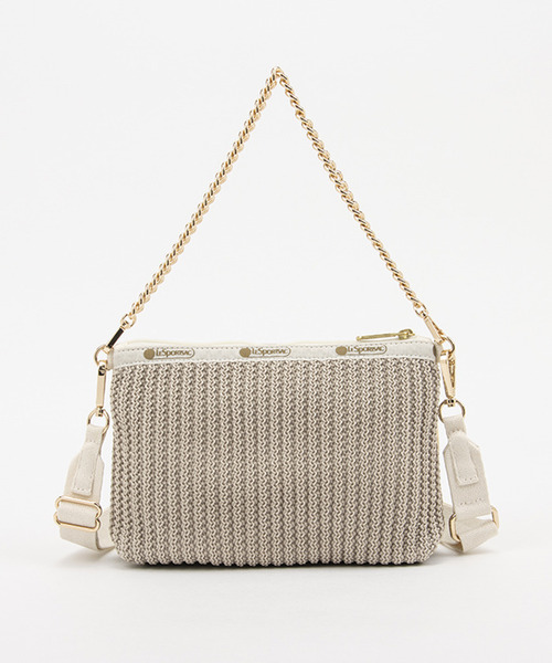 レスポートサック　CHAIN CROCHET CLUTCHベージュクロシェ CHAIN CROCHET CLUTCH ベージュクロシェ（ショルダーバッグ