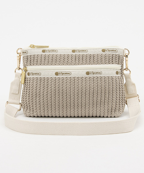 レスポートサック　CHAIN CROCHET CLUTCHベージュクロシェ CHAIN CROCHET CLUTCH ベージュクロシェ（ショルダーバッグ
