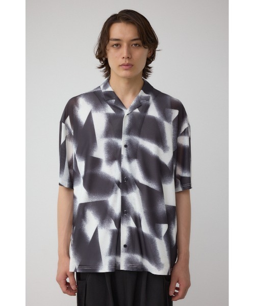 AZUL by moussy(アズールバイマウジー)の「パワーネット総柄シャツ(シャツ/ブラウス・メンズ・ベージュ系その他/ブラック系その他/ブルー系その他・MEDIUM/LARGE)」の7枚目の写真