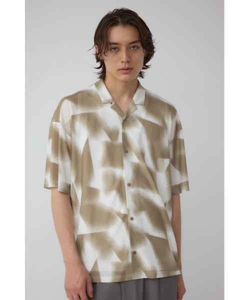 AZUL by moussy(アズールバイマウジー)の「パワーネット総柄シャツ(シャツ/ブラウス・メンズ・ベージュ系その他/ブラック系その他/ブルー系その他・MEDIUM/LARGE)」の14枚目の写真