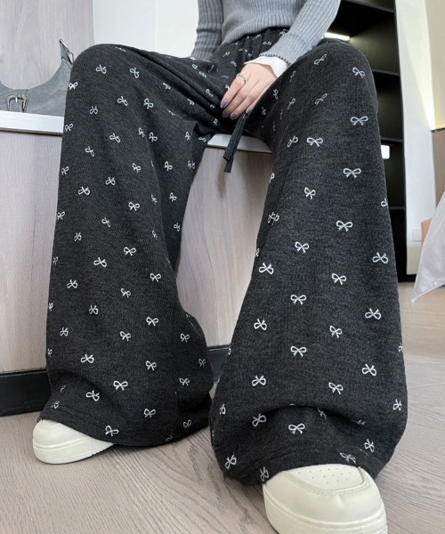 Miniministore（ミニミニストア）の「薄手スウェットパンツ 韓国風ワイドパンツ（スウェットパンツ・レディース・ベージュ/ブラック/ダークグレー/ライトグレー/モカ・M/L/XL）」の7枚目の写真