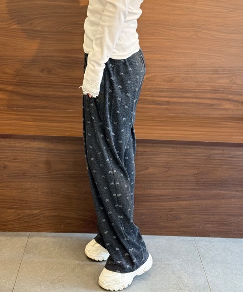 Miniministore（ミニミニストア）の「薄手スウェットパンツ 韓国風ワイドパンツ（スウェットパンツ・レディース・ベージュ/ブラック/ダークグレー/ライトグレー/モカ・M/L/XL）」の14枚目の写真