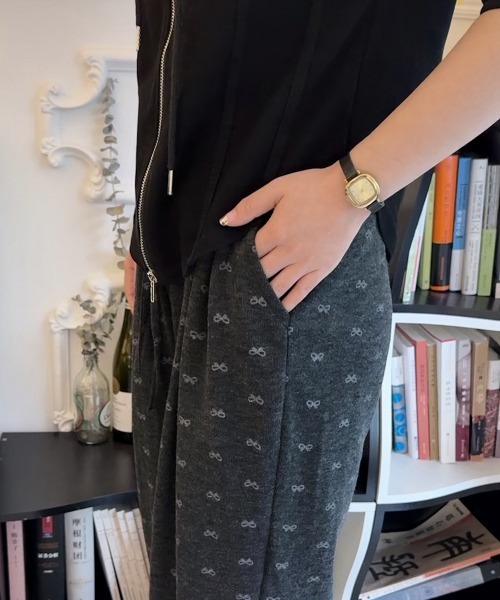 Miniministore（ミニミニストア）の「薄手スウェットパンツ 韓国風ワイドパンツ（スウェットパンツ・レディース・ベージュ/ブラック/ダークグレー/ライトグレー/モカ・M/L/XL）」の16枚目の写真