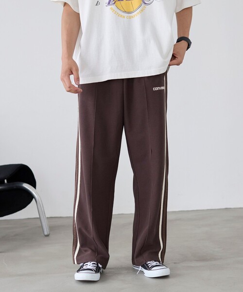 CONVERSE（コンバース）の「CONVERSE（コンバース）サイドラインイージーパンツ（その他パンツ・メンズ・ブラック/モカ・S/M/L）」の9枚目の写真