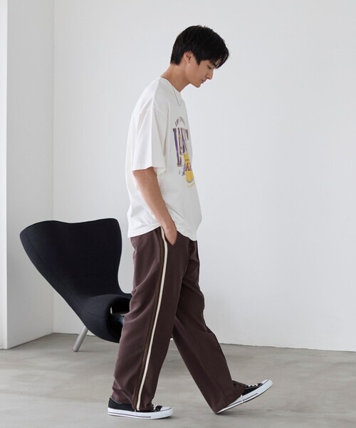 CONVERSE（コンバース）の「CONVERSE（コンバース）サイドラインイージーパンツ（その他パンツ・メンズ・ブラック/モカ・S/M/L）」の12枚目の写真