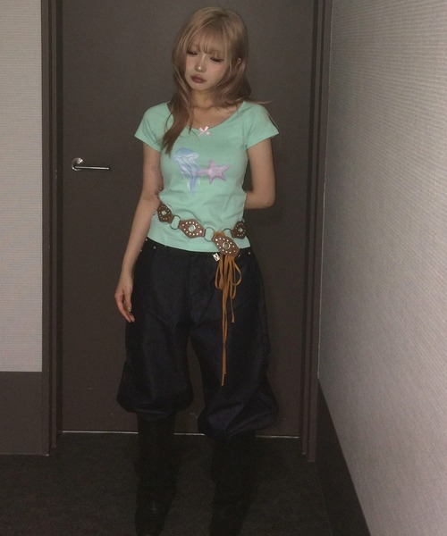 tシャツ A'GEM/9 × .kom 「SETSETSET/セットセットセット」 JELLY ＆ STAR T SHIRT/ジェリー ＆ スター T A'GEM/9 × .kom 『SETSETSET/セットセットセット』 JELLY & STAR