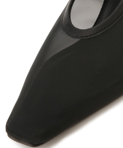 ADAM ET ROPE'(アダムエロペ)の「シアーパンプス(パンプス・レディース・オフホワイト/ブラック・24.5/24/23.5/23)」の8枚目の写真