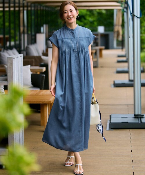 一部店舗限定/接触冷感/洗える】ラミータンブラー フレンチスリーブ