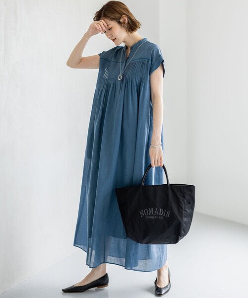 今期自由区✳︎シアーラミーローンフレンチスリーブ ワンピース38✳︎ベージュ 今期自由区✳︎シアーラミーローンフレンチスリーブ ワンピース38