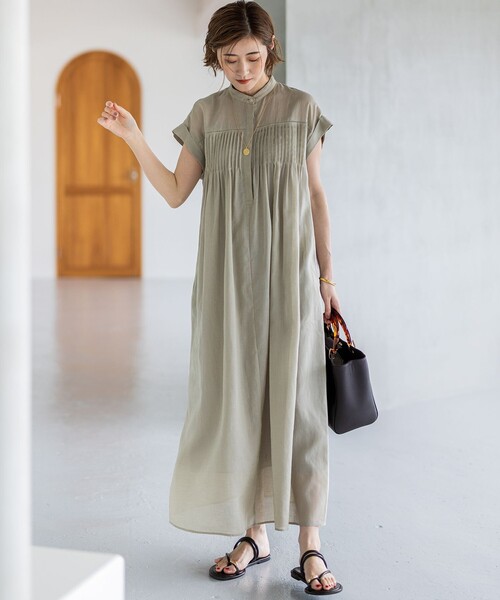 一部店舗限定/接触冷感/洗える】ラミータンブラー フレンチスリーブ