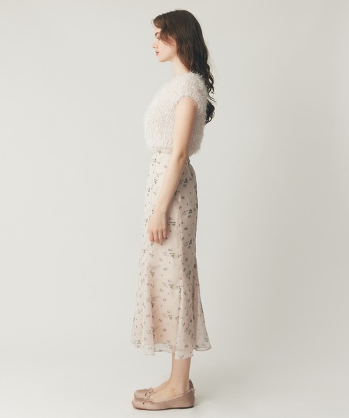 DEICYシアーシフォンフラワースカート シアーシフォンフラワースカート