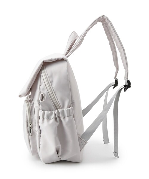 SHOO・LA・RUE(シューラルー)の「【撥水】Wポケットリュック(バックパック/リュック・レディース・グレー/ブラック/ライトグレー・00)」の14枚目の写真