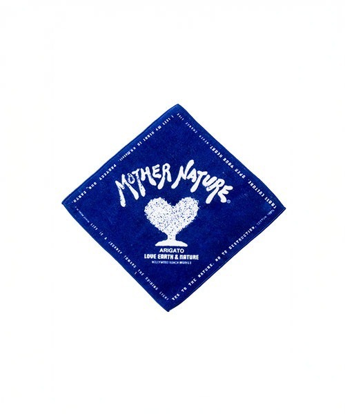 HOLLYWOOD RANCH MARKET（ハリウッドランチマーケット）の「MOTHER NATURE タオルバンダナ（バンダナ/スカーフ・メンズ・ブラック/レッド/ネイビー・ONE）」の3枚目の写真