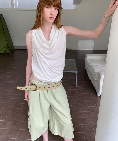 トップス k898jp LONSLAN】2wayドレープ バックオープントップス CHLONW25s061