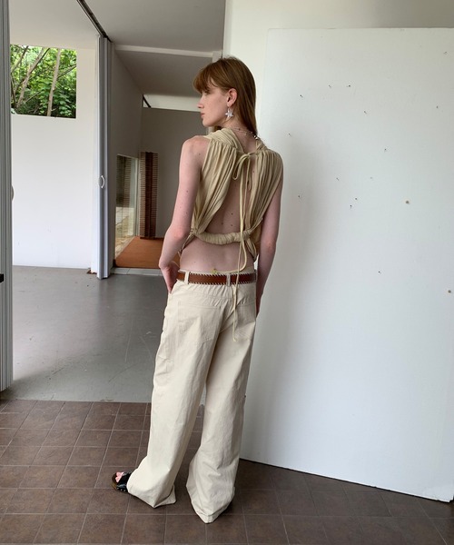 chuclla（チュクラ）の「【LONSLAN】2wayドレープ バックオープントップス CHLONW25s061（その他トップス・レディース・ホワイト/ライトベージュ/ブラック・FREE）」の13枚目の写真